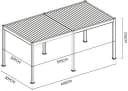 Gutroof Pergola ELEGANCE AUTOMATIK Anthrazit Elektrisches Lamellendach LED Bild 1