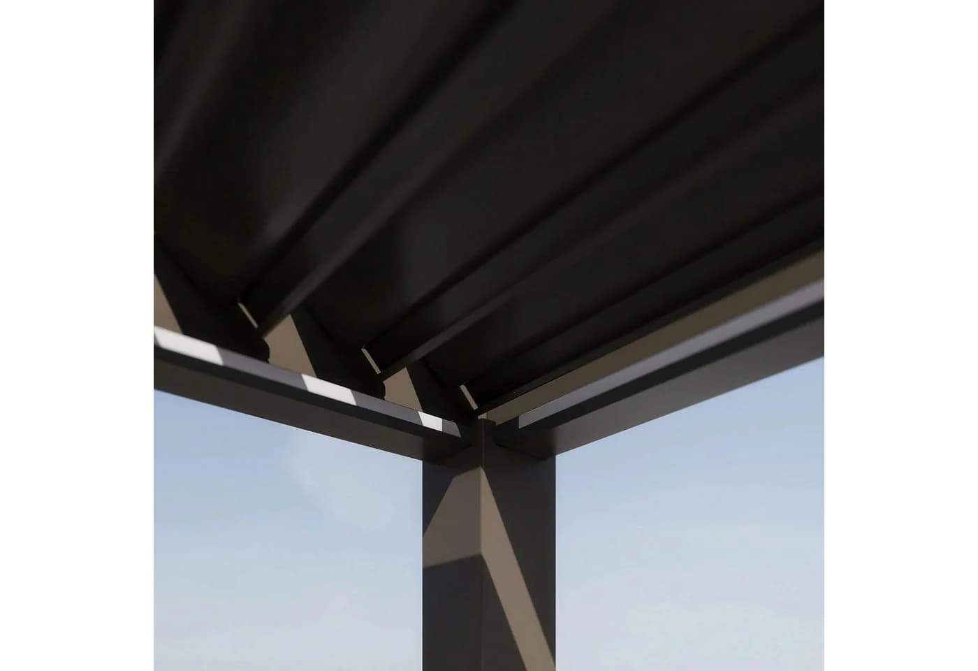 Gutroof Pergola ELEGANCE AUTOMATIK Anthrazit Elektrisches Lamellendach LED - Bild 3