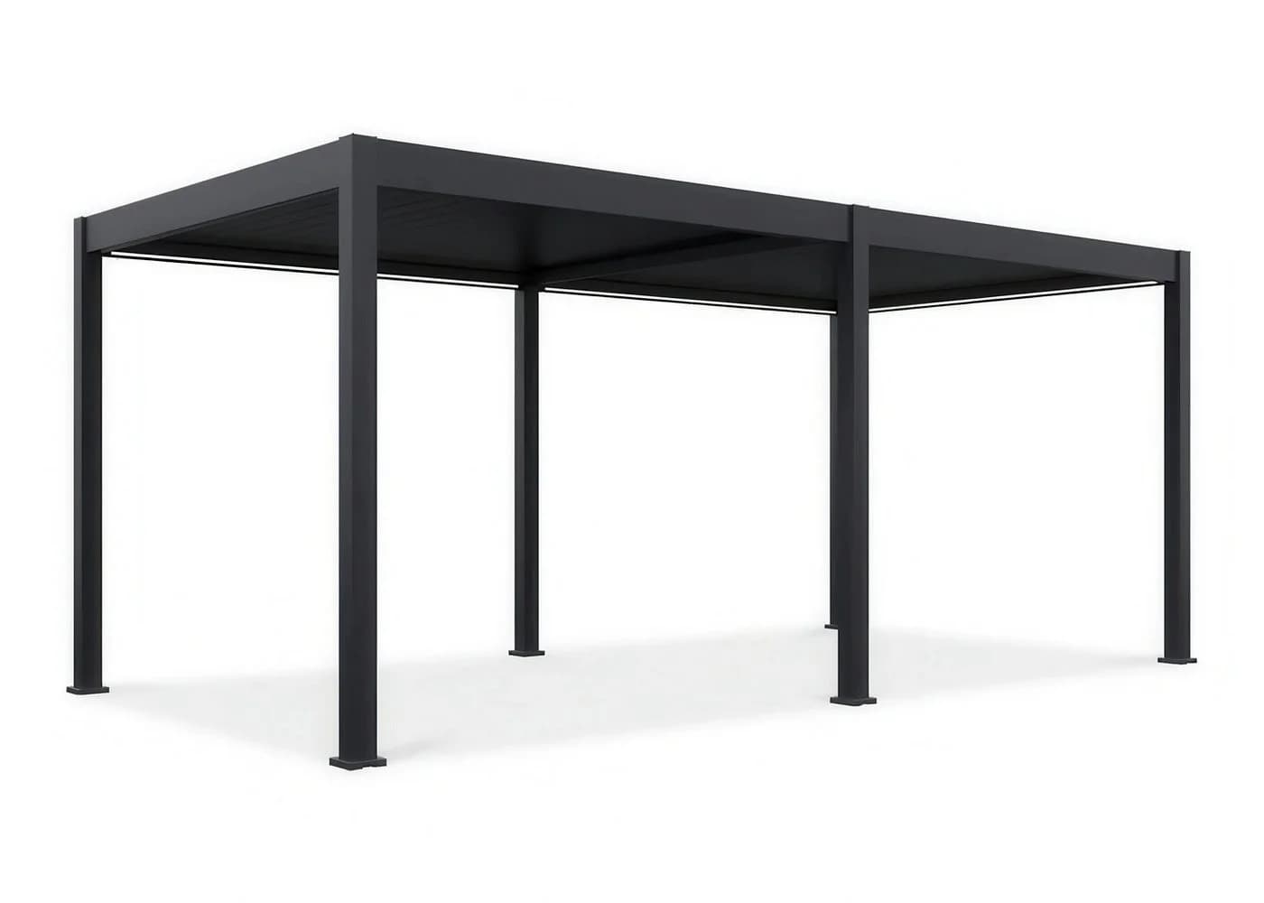 Gutroof Pergola ELEGANCE AUTOMATIK Anthrazit Elektrisches Lamellendach LED - Bild 5
