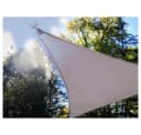PEREL Sonnensegel mit 107 LEDs Taupe 3,6x3,6x3,6m Solar Bild 1