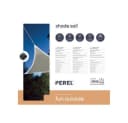 PEREL Sonnensegel mit 107 LEDs Taupe 3,6x3,6x3,6m Solar Bild 5