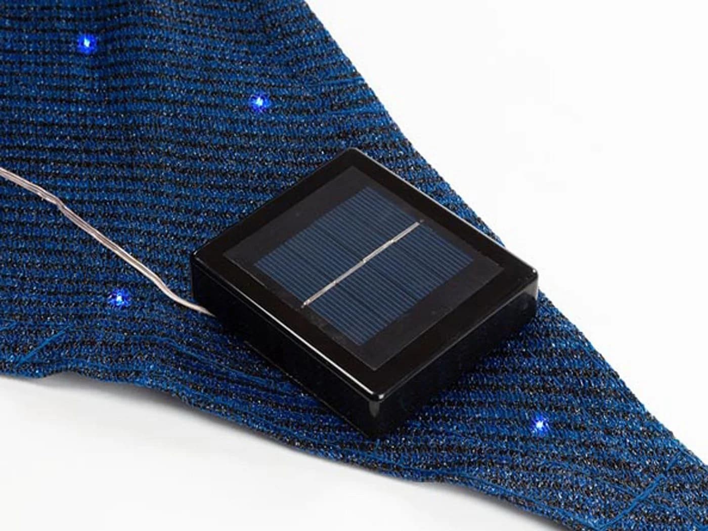 PEREL Sonnensegel Dreieckig 5,6m² mit Solar-LEDs Dunkelblau - Bild 5
