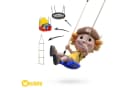 Wickey Elastische Kinderschaukel Blau EVA Kunststoff Bild 4