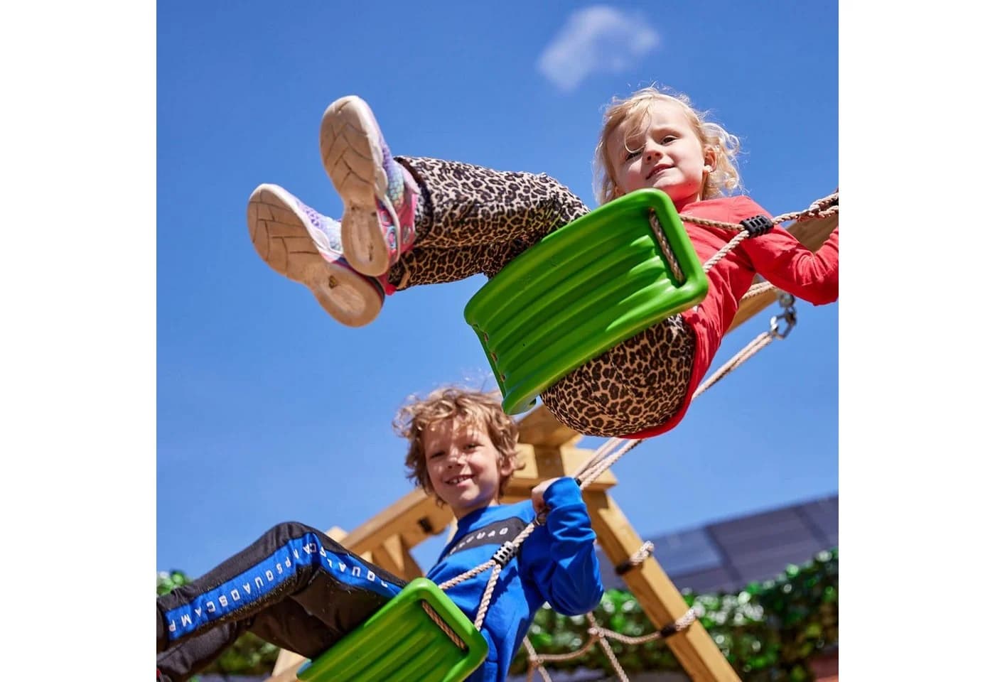 Wickey Elastische Kinderschaukel Blau EVA Kunststoff - Bild 5