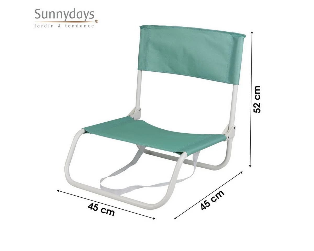 Sunnydays Campingstuhl klappbar grün mit Trageschlaufe