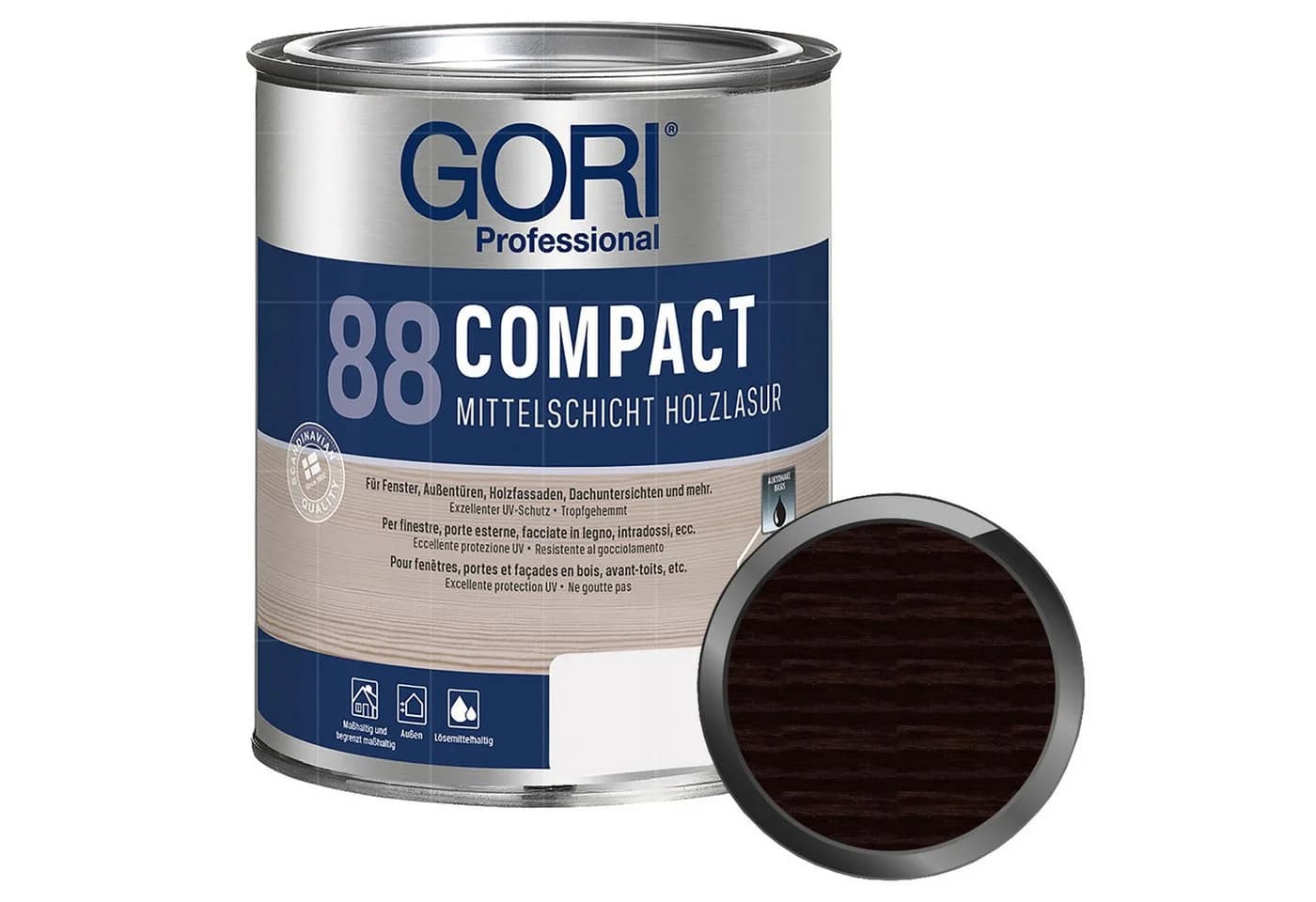 GORI Lasur 88 Compact 2.5 Ltr Seidenglänzend Palisander - Bild 2
