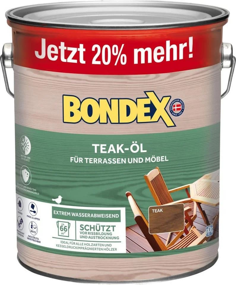 Bondex Teaköl 3l Sondergebinde 20% mehr Inhalt - Bild 2