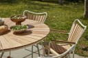 Cinas Gartenstuhl Ellen Retro Design Teakholz Aluminium Bild 5