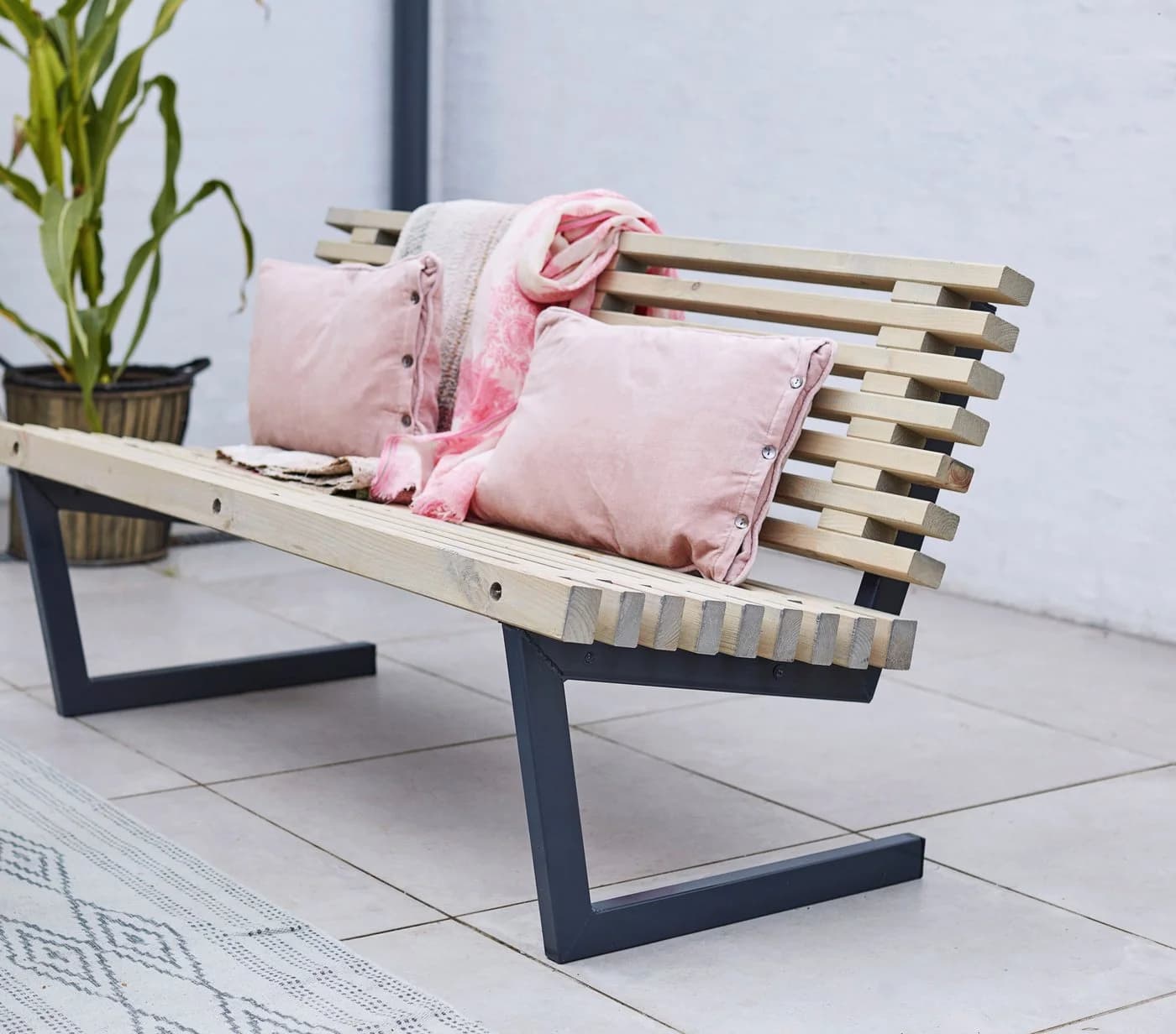 PLUS Sitzbank Siesta Sofa Rustikal Nadelholz