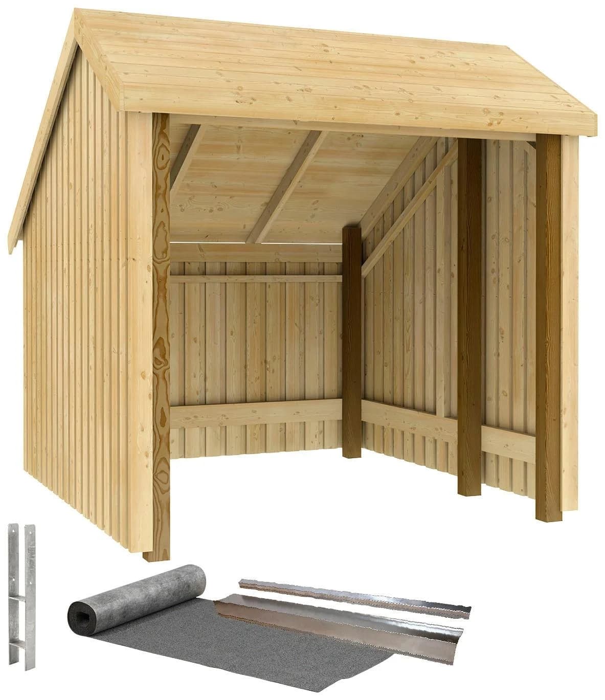 Gartenhaus PLUS, beige, Holzwerkstoff, Fahrradunterstand - Bild 2