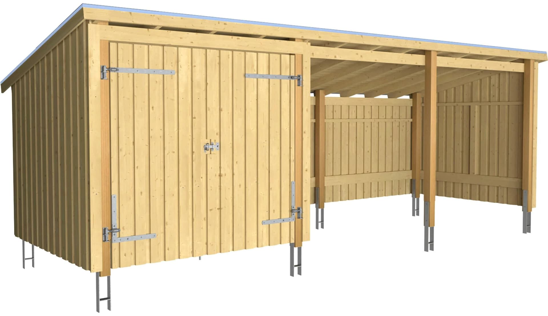 Gartenhaus Nordic Stil aus Holzwerkstoff