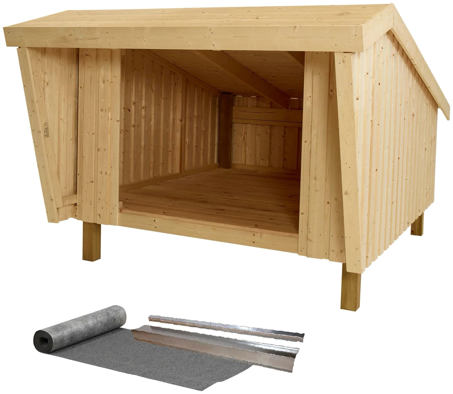 Gartenhaus aus Holzwerkstoff mit Pultdach