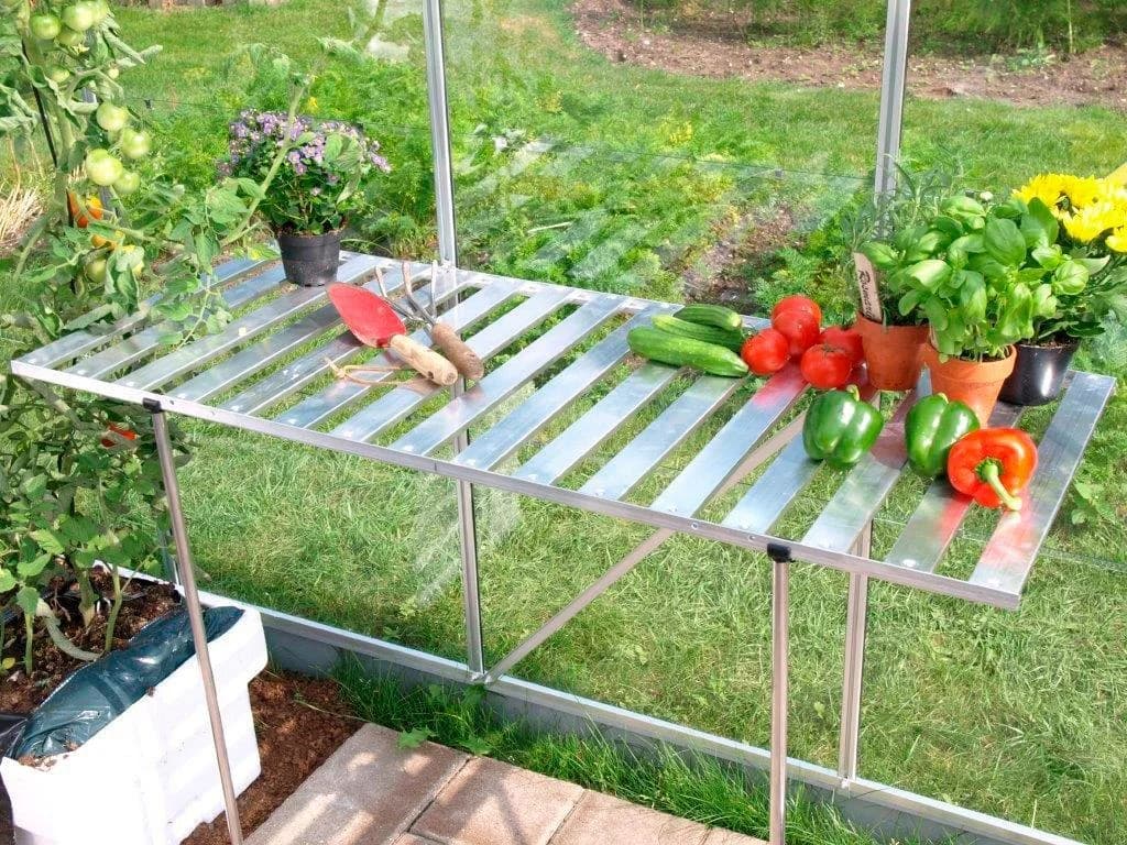 Pflanztisch VITAVIA Silber Aluminium