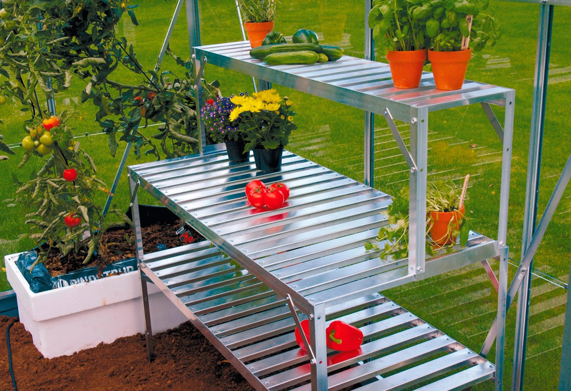 Tischelement VITAVIA Silber Aluminium