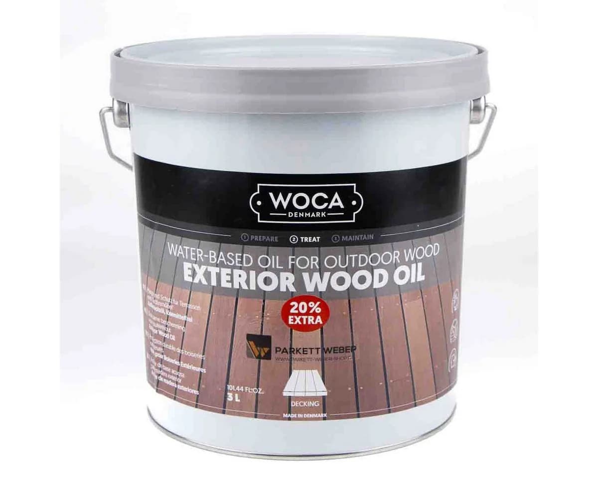 WOCA Exterior Wood Oil Teak 3 Liter Holzöl für Außenbereich - Bild 2