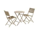 House Nordic Bistrotisch Arja Cafeset 1 Tisch 2 Stühle taupe Bild 1