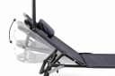 Linder Exclusiv XXL Gartenliege Klappbar mit Sonnendach Grau Bild 5