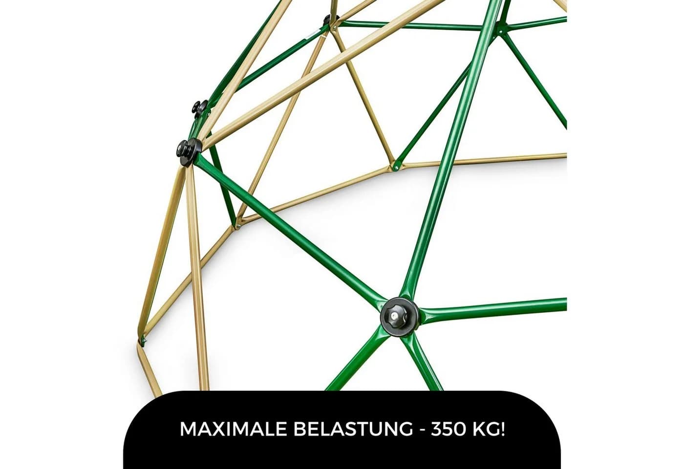 HyperMotion Kinder-Kletterkuppel XXL Garten Spielplatz Grün/Gelb