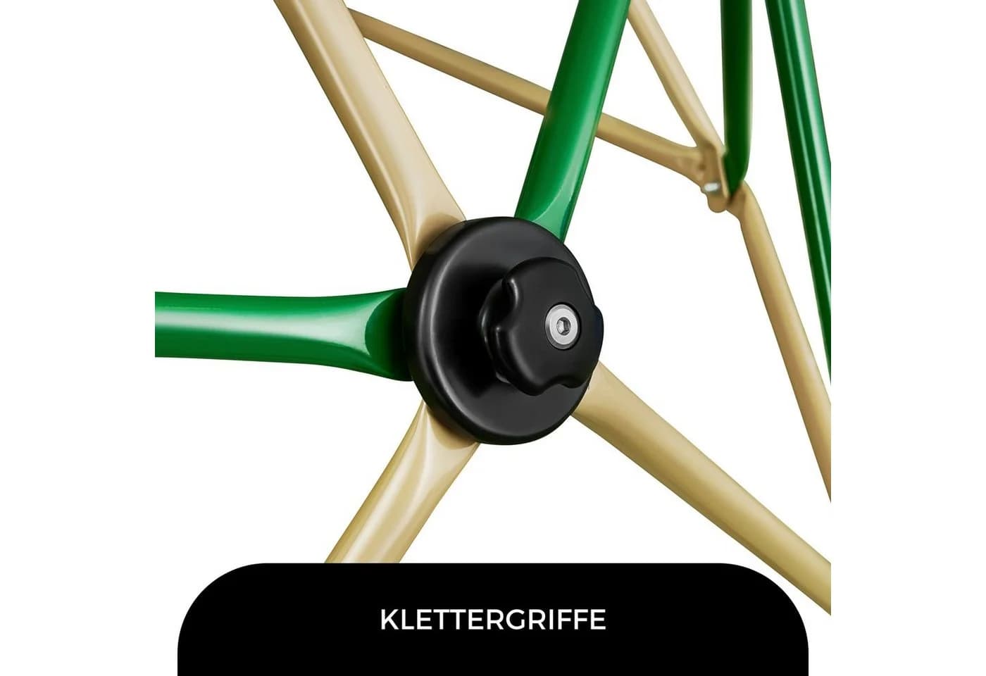 HyperMotion Kinder-Kletterkuppel XXL Garten Spielplatz Grün/Gelb - Bild 3