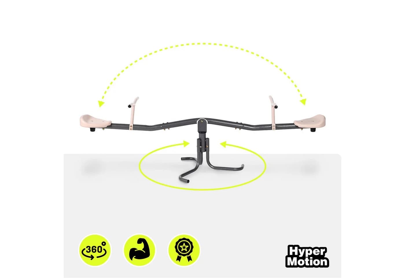 HyperMotion Gartenwippe 2in1 360° Beige