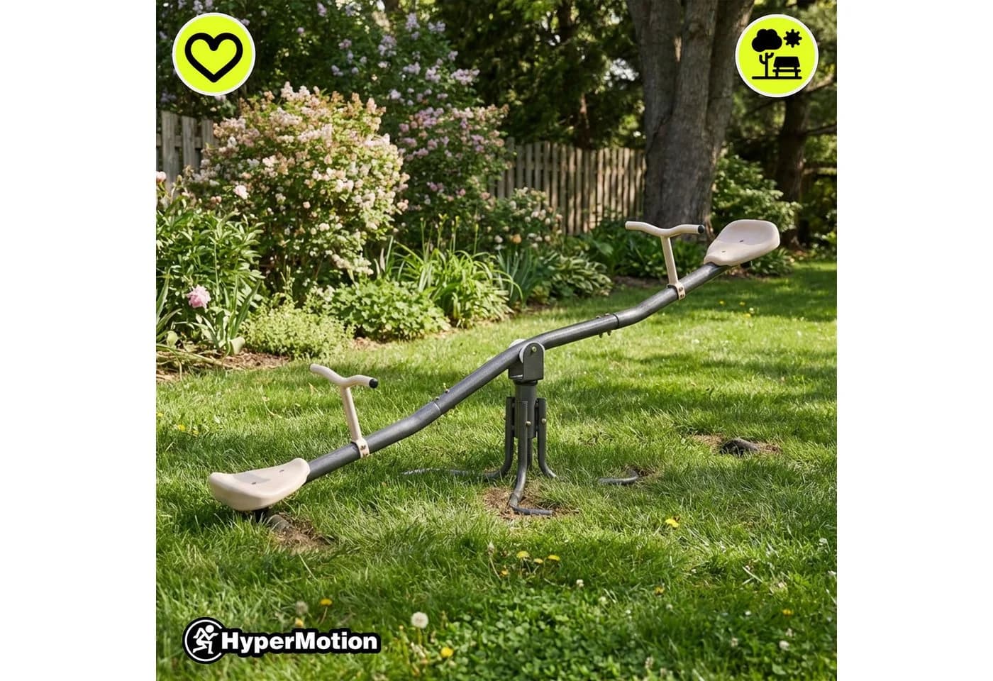 HyperMotion Gartenwippe 2in1 360° Beige - Bild 5