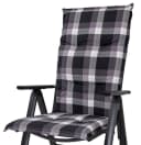 Sun Garden Hochlehnerauflage Schwarz-Braun-Beige Kariert Bild 1