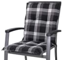 Sun Garden Sesselauflage Niederlehner Naxos10623-800 Kariert Schwarz-Braun-Beige Bild 1