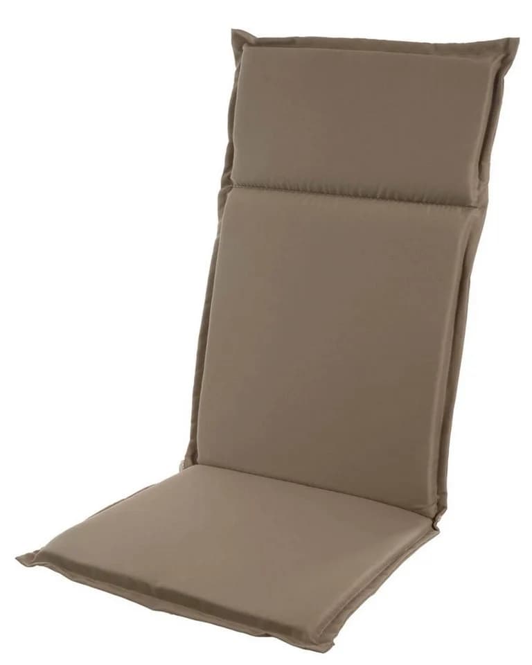 Sun Garden Hochlehnerauflage Taupe 120x47x4 cm mit Halteband