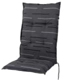 Sun Garden Hochlehnerauflage Naxos grau Kreise mit Halteband Bild 1