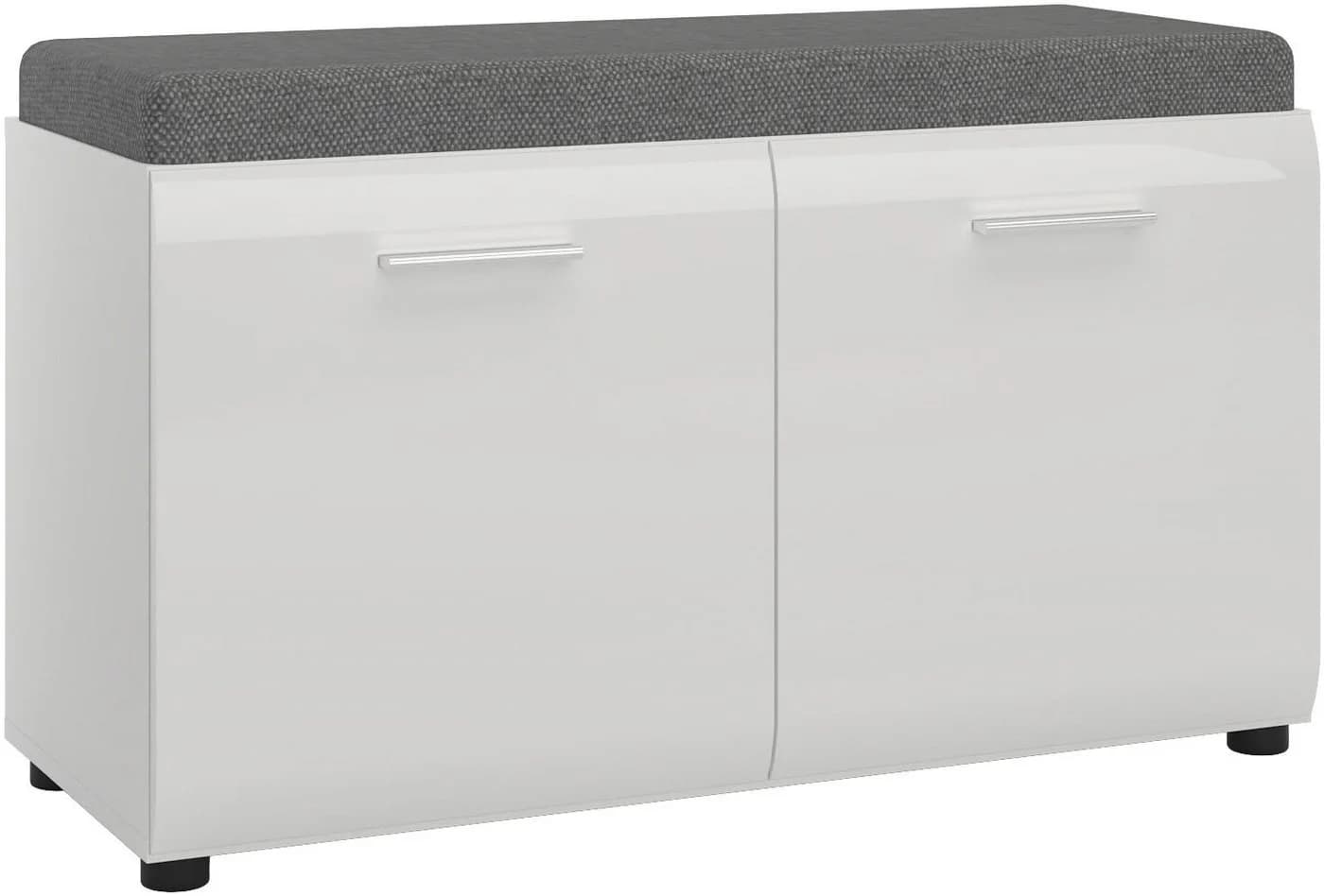 Sitzbank LIVING CHARM Merano Weiß mit Sitzkissen - Bild 2