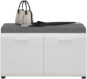 Sitzbank LIVING CHARM Merano Weiß mit Sitzkissen Bild 3