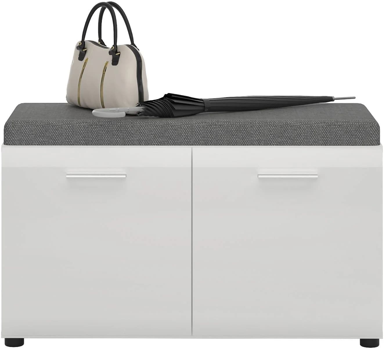 Sitzbank LIVING CHARM Merano Weiß mit Sitzkissen - Bild 3