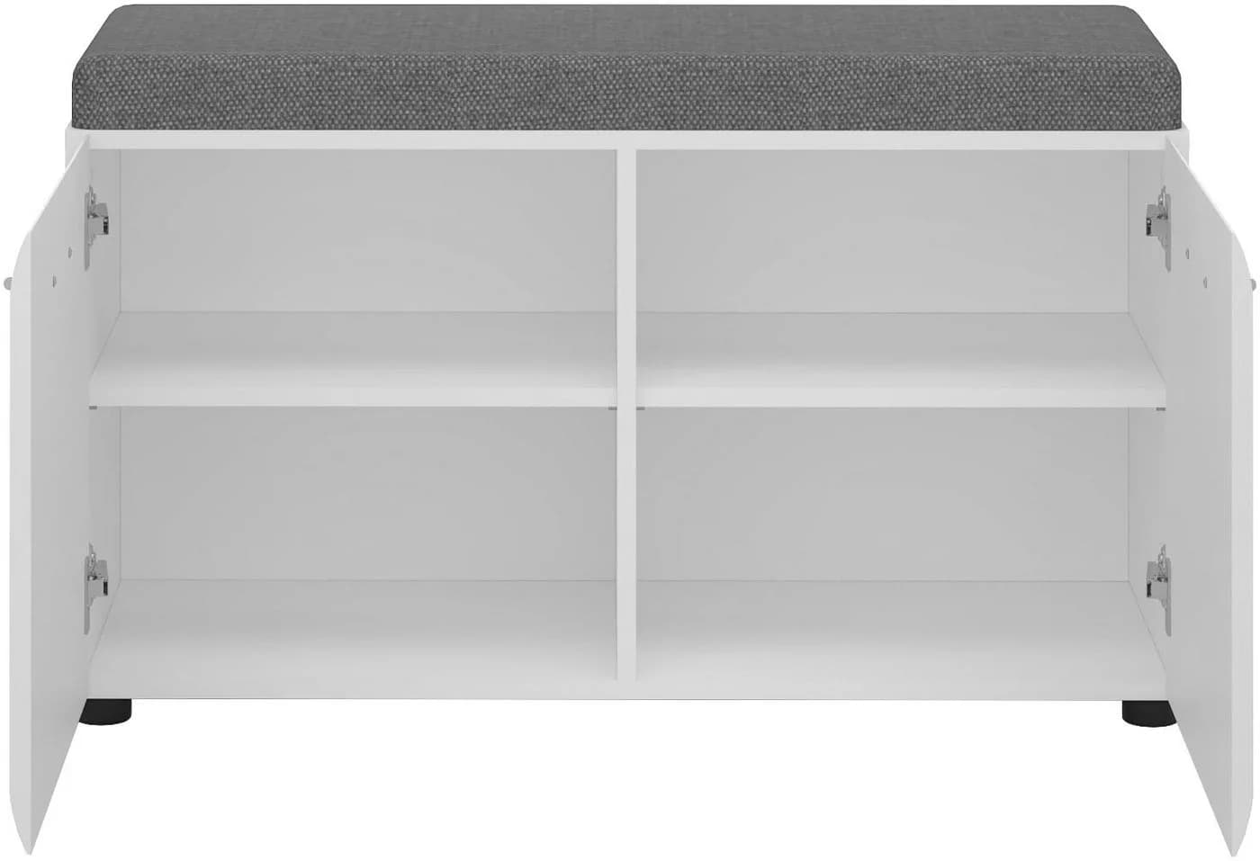 Sitzbank LIVING CHARM Merano Weiß mit Sitzkissen - Bild 4
