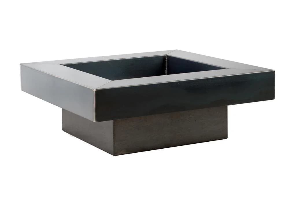 Gardener Feuerschale 104 - Modernes Viereckiges Design Schwarz