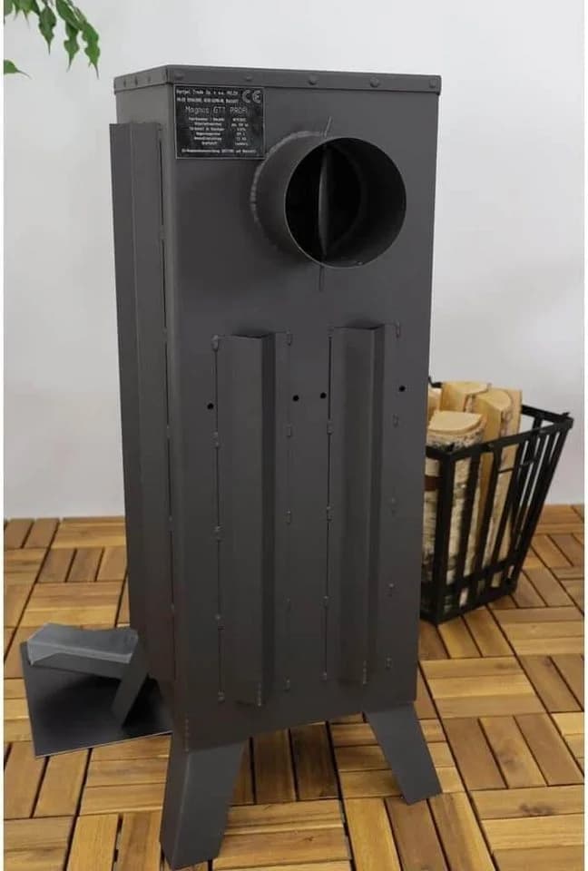 Magnus Kaminofen 7,5 kW Schwarz mit Schamottstein GT7PR - Bild 2