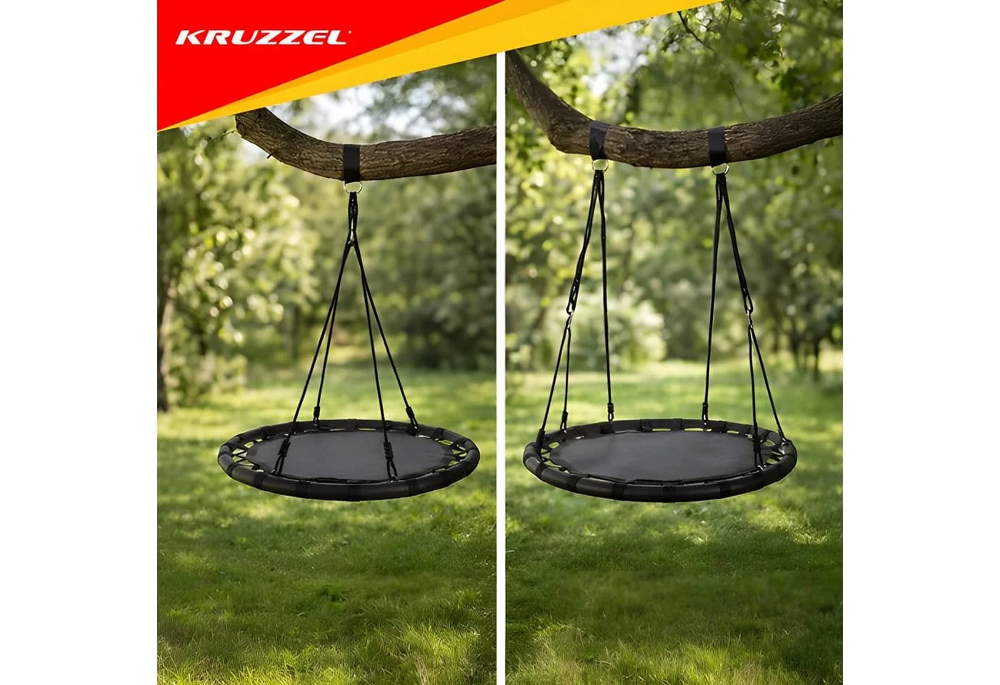 KRUZZEL Nestschaukel Gartenschaukel Storchennest bis 150 kg - Bild 4