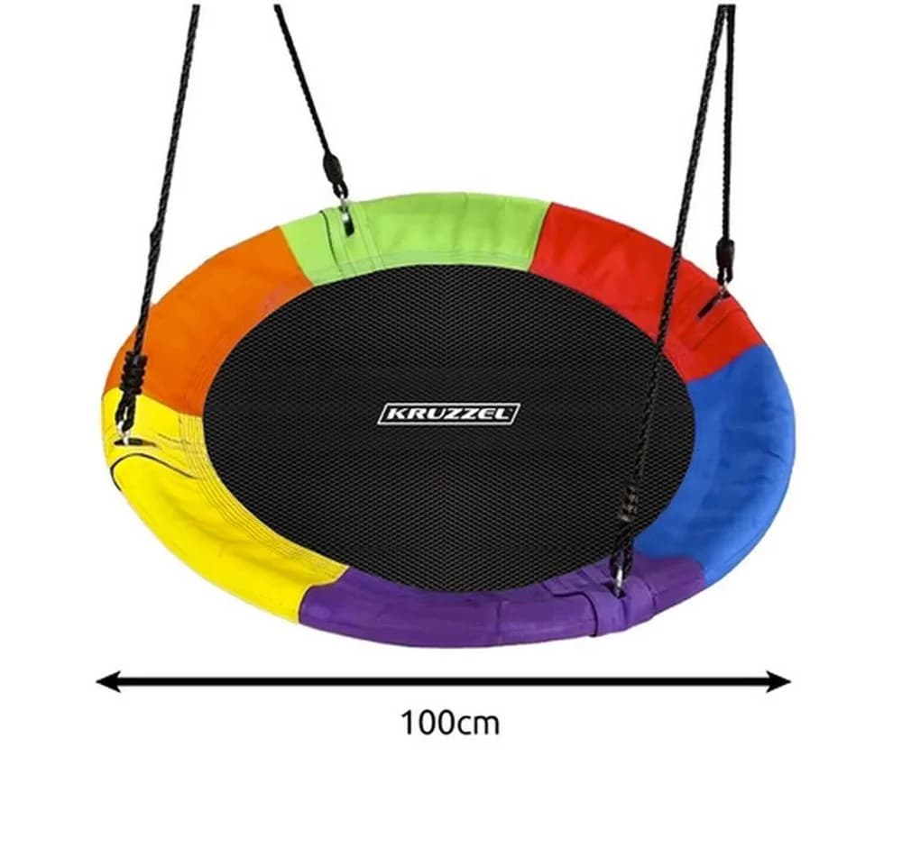 KRUZZEL Nestschaukel Tellerschaukel Kinderschaukel Spar-Set bis 160 kg