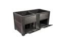 Jelenia Plast Hochbeet mit Stauraum Anthrazit Bild 2