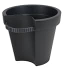 Jelenia Plast Regenrohr-Pflanztopf Schwarz Kunststoff Bild 3
