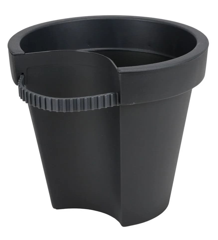Jelenia Plast Regenrohr-Pflanztopf Schwarz Kunststoff - Bild 3