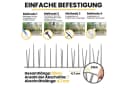 KONZEPT Taubenspikes Grau 3-reihig Vogelabwehr Set Bild 5