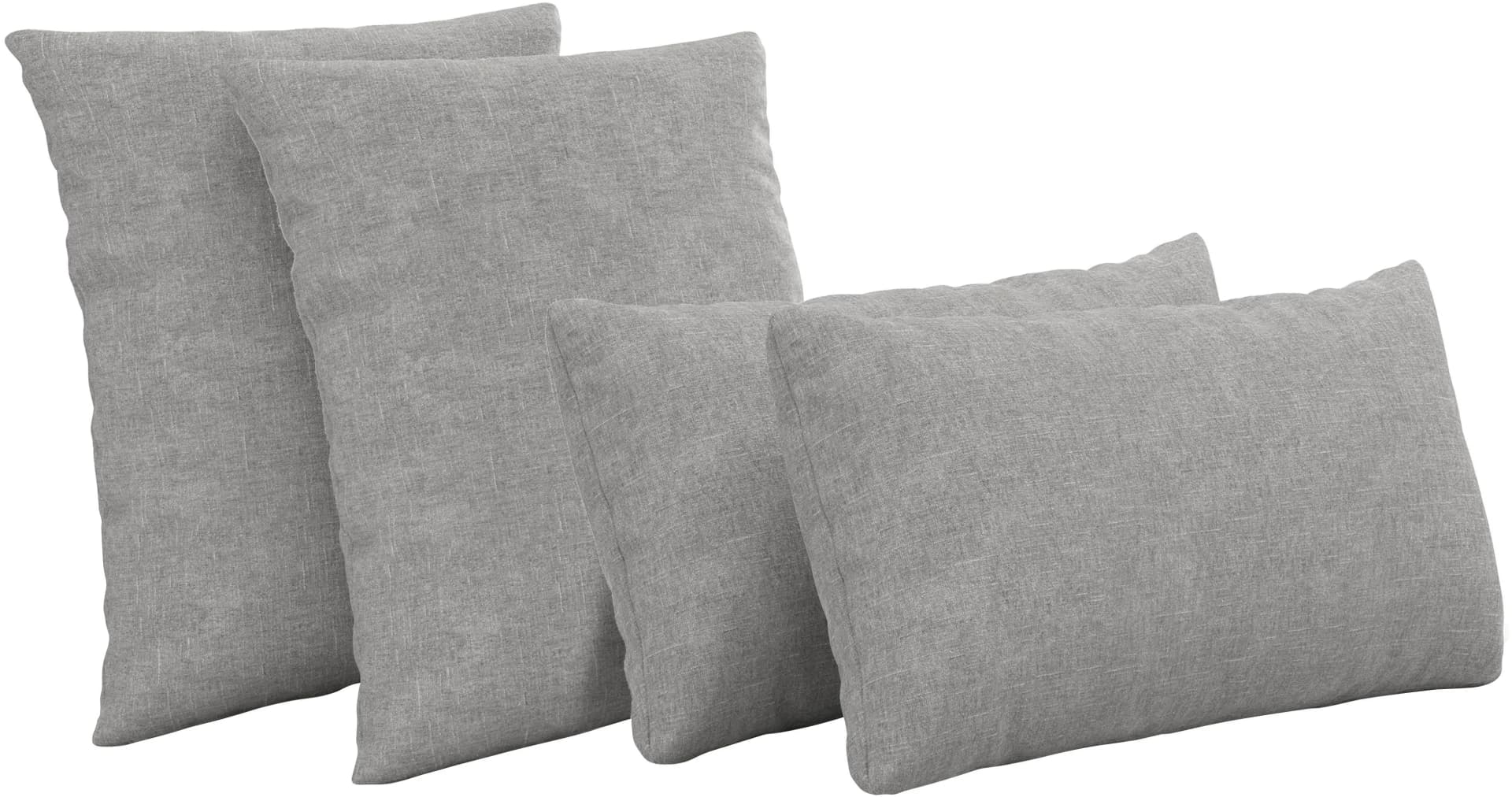 Sit & More Polsterauflage Neapel Hellgrau 4-tlg. Set