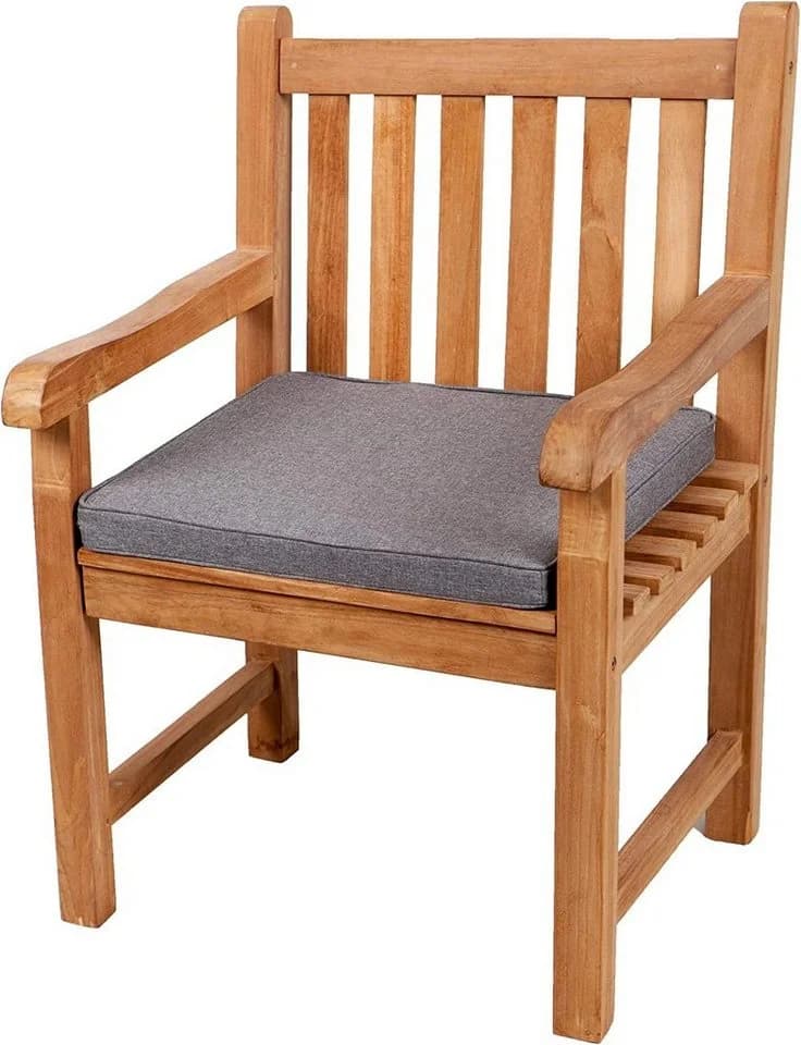 FAVRE Bankauflage Sitzkissen Grau 5cm Dicke