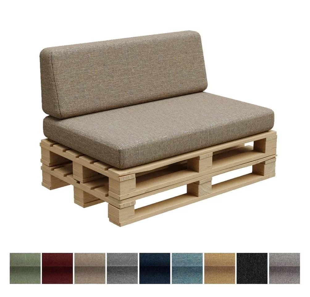 FAVRE Palettenkissen Set Beige Gartenkissen - Bild 3