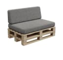FAVRE Palettenkissen Set Grau Outdoor Gartenkissen Bild 2
