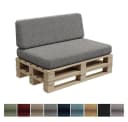FAVRE Palettenkissen Set Grau Outdoor Gartenkissen Bild 3