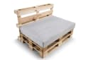 FAVRE Palettenkissen CosyRib Set Dunkelbraun Sitzkissen Rückenlehne Bild 3