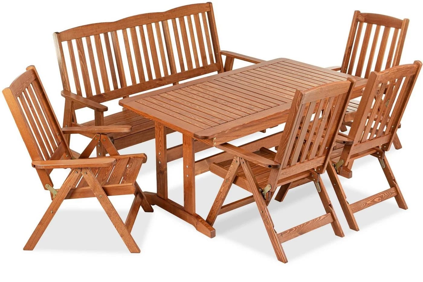 KONSIMO® Garten-Essgruppe ALCES Massivholz Kiefer FSC-zertifiziert