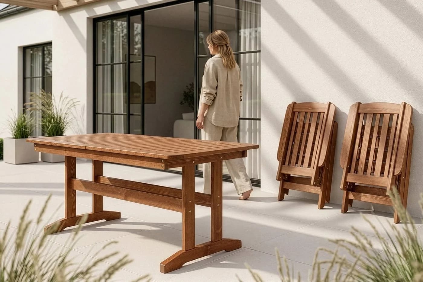 KONSIMO® Garten-Essgruppe ALCES Massivholz Kiefer FSC-zertifiziert - Bild 5