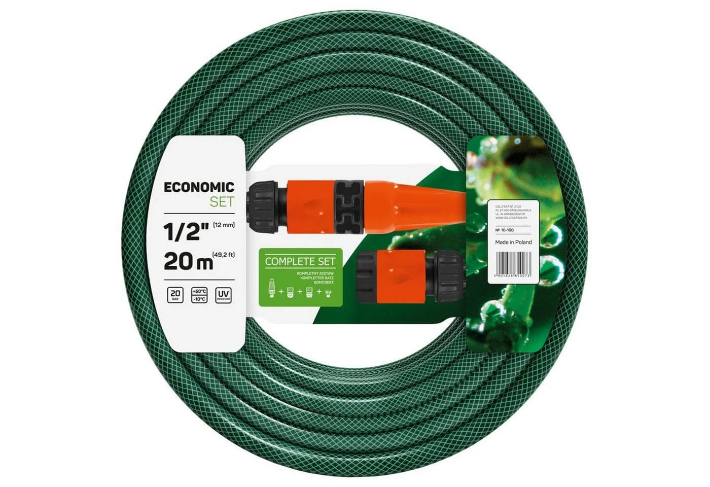Cellfast Gartenschlauch 20m mit Sprinkler - Bild 2